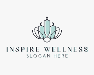 Candle Leaf Wellness logo design