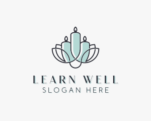 Candle Leaf Wellness logo design