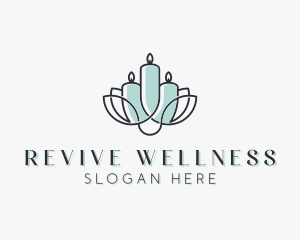 Candle Leaf Wellness logo design