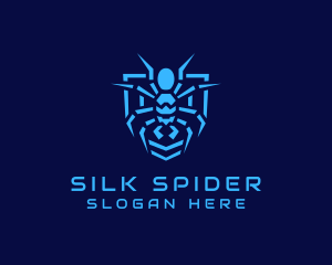 Spider Tech Shield logo design