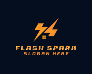 Flash Lightning Energy  logo design