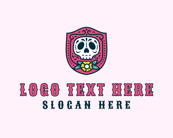 Dia De Los Muertos logo example 2