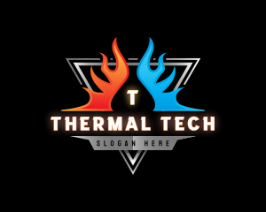 Thermal Fire Ice logo design