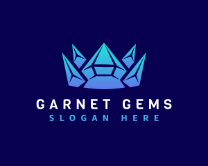 Diamond Gem Crown logo design