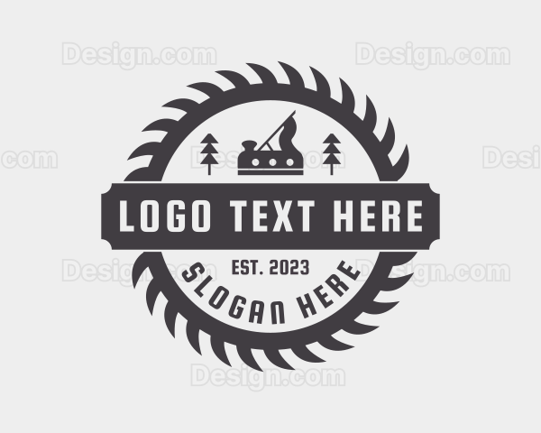 Woodwork Planer Lumberjack Logo