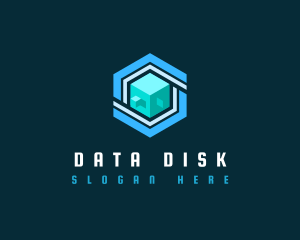 Data Tech Cube logo design