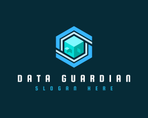 Data Tech Cube logo design