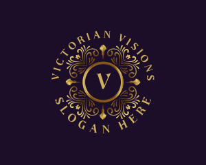 Victorian Ornament Decoration logo design