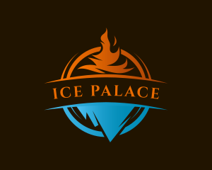 Ice Cold Fire Refrigeration logo design