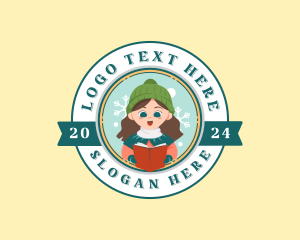 Cute Christmas Caroler logo