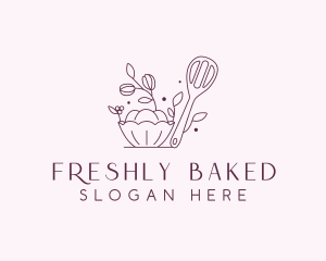 Bread Baking Spatula logo design