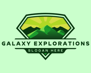 Mountain Outdoor Hiking logo design