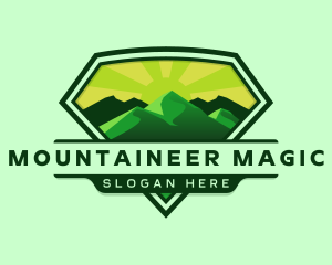 Mountain Outdoor Hiking logo design