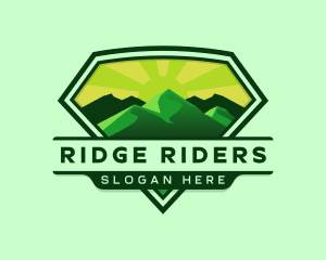 Mountain Outdoor Hiking logo design