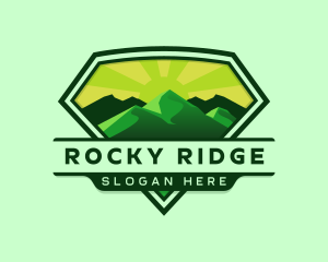 Mountain Outdoor Hiking logo design