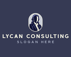 Professional Woman Employee logo design