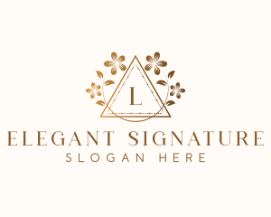 Elegant Floral Boutique logo design