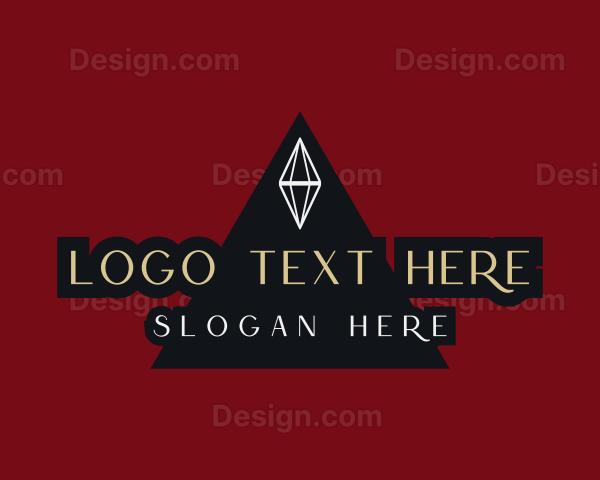 Triangle Diamond Wordmark Logo