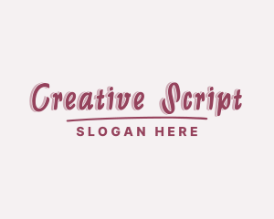 Casual Script Company logo design