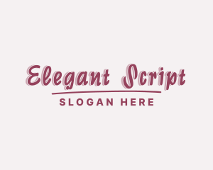 Casual Script Company logo design