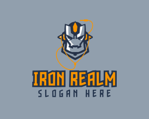 Earphones Iron Robot logo
