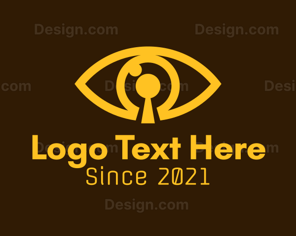 Golden Eye Keyhole Logo