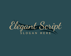 Elegant Wave Salon logo design