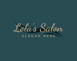 Elegant Wave Salon logo design