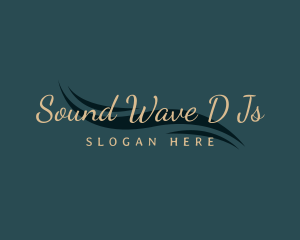 Elegant Wave Salon logo design