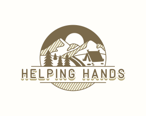 Outdoor Mountain Camping Logo