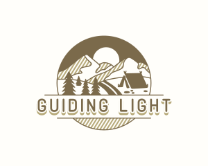 Outdoor Mountain Camping logo design