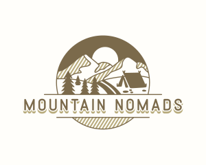 Outdoor Mountain Camping logo design