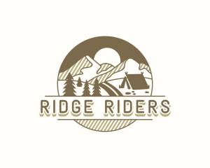 Outdoor Mountain Camping logo design