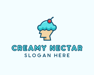 Ice Cream Dessert Head  logo