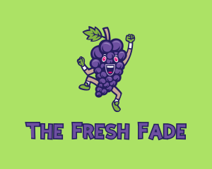 Happy Grape Bunch logo design