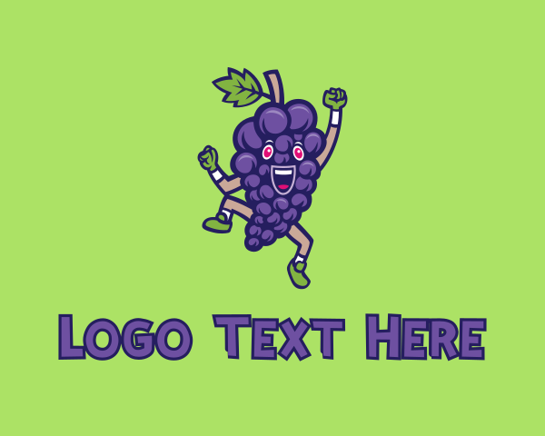 Grapes logo example 4