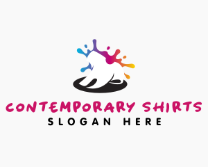 Shirt Paint Printing logo design