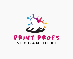 Shirt Paint Printing logo design