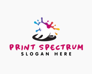 Shirt Paint Printing logo design