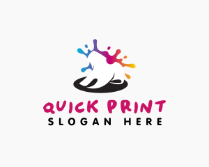 Shirt Paint Printing logo design