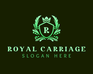 Gradient Royal Shield logo design