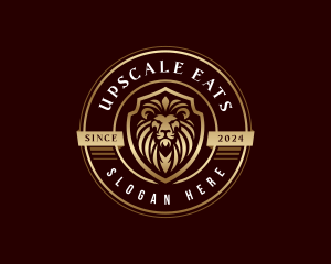 Royalty Crest Lion logo design