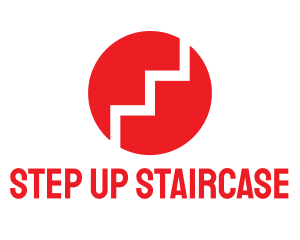 Red Steps Circle logo