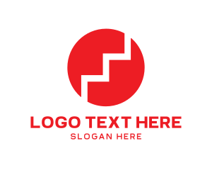 Red Steps Circle logo