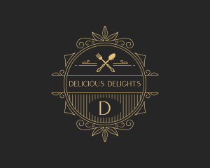 Elegant Gourmet Restaurant logo design