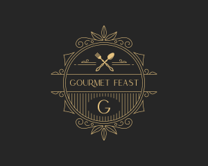 Elegant Gourmet Restaurant logo design