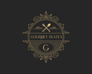 Elegant Gourmet Restaurant logo design