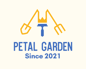 Royal Crown Gardening Tools  logo design