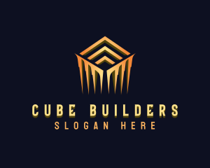 Luxury Cube Tech logo design