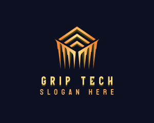 Luxury Cube Tech logo design